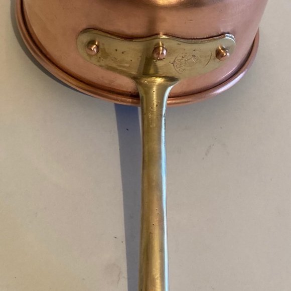 Vintage Metal Copper and Brass Cooking Pot - Picture 3 of 5